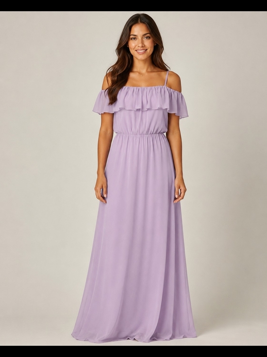 Ceremony by Joanna August Dresses & Skirts - Joanna August Ceremony Off-Shoulder Lavender Bridesmaids Dress Size L